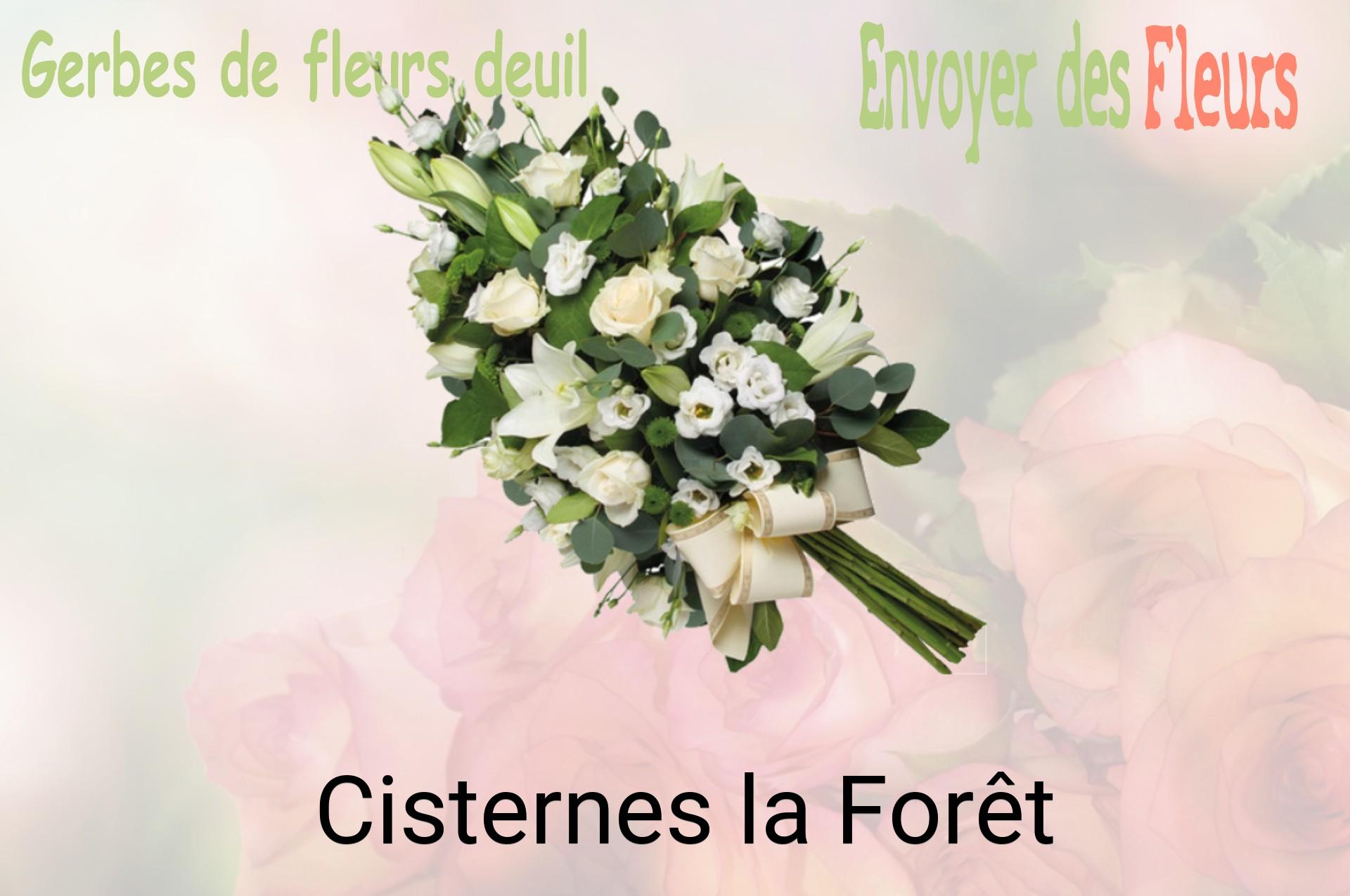 Gerbe de fleurs de deuil livrée à Cisternes-la-Forêt